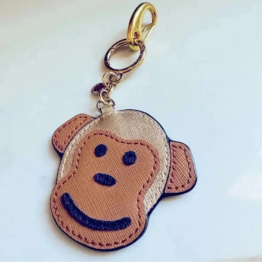 Micheal Kors Monkey Leather Key Ring